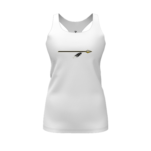 [FT0TRBWH-FYS-LOGO2] Decker Racerback Tank Top (Female Youth S, White, Logo 2)