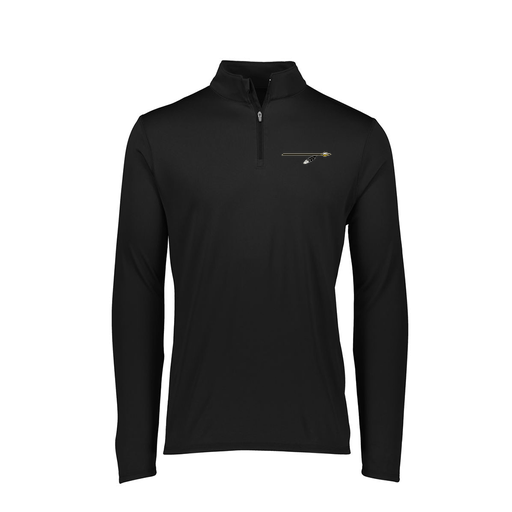 [FTLQFLBK-FAXS-LOGO2] Decker Women's Flex-Lite 1/4 Zip Shirt (Female Adult XS, Black, Logo 2)