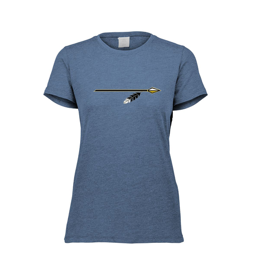 [FTSCUBNV-FAXS-LOGO2] Decker Women's Tri-Blend T-Shirt - Short Sleeve (Female Adult XS, Navy, Logo 2)