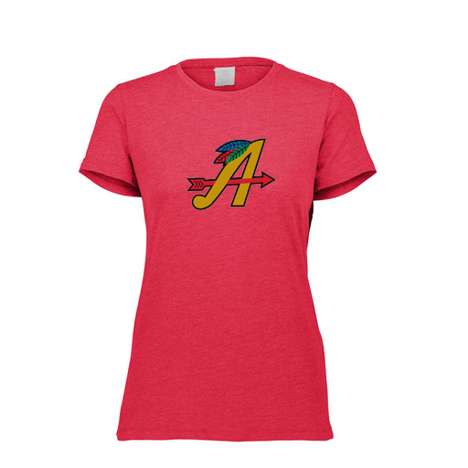 [FTSCUBRD-FAXS-LOGO1] Decker Women's Tri-Blend T-Shirt - Short Sleeve (Female Adult XS, Red, Logo 1)