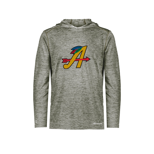 [FOLHCGGY-AS-LOGO1] Decker Men's Charge Hoodie (Adult S, Gray, Logo 1)