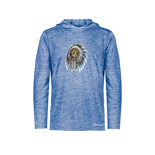 [FOLHCGRY-YS-LOGO3] Decker Youth Charge Hoodie (Youth S, Royal, Logo 3)