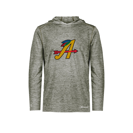 [FOLHCGGY-YS-LOGO1] Decker Youth Charge Hoodie (Youth S, Gray, Logo 1)