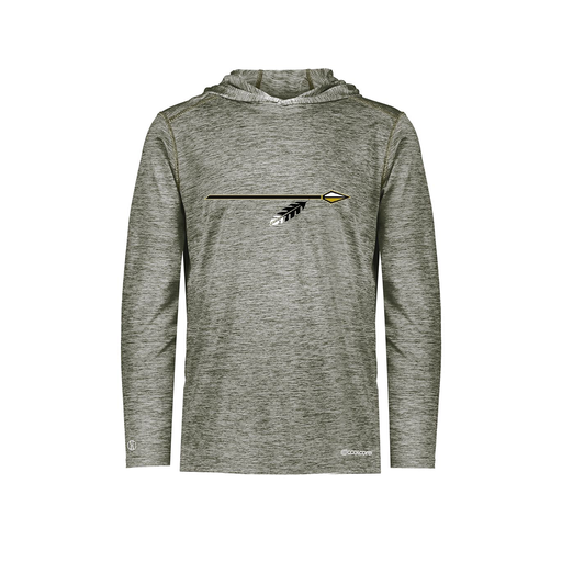 [FOLHCGGY-YS-LOGO2] Decker Youth Charge Hoodie (Youth S, Gray, Logo 2)