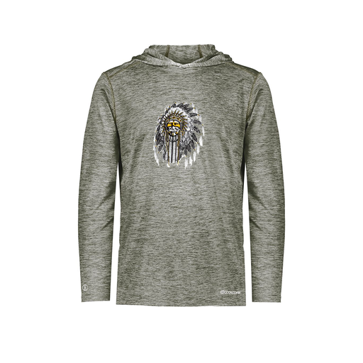 [FOLHCGGY-YS-LOGO3] Decker Youth Charge Hoodie (Youth S, Gray, Logo 3)