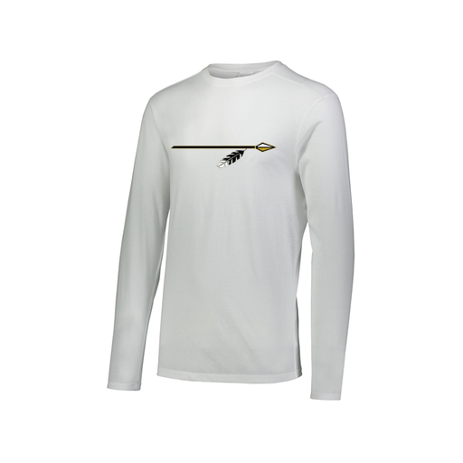 [FTLCUBWH-AXS-LOGO2] Decker Men's Tri-Blend T-Shirt - Long Sleeve (Adult XS, White, Logo 2)